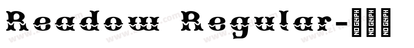 Readow Regular字体转换